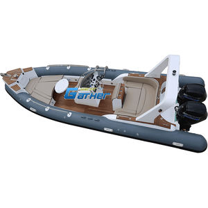 Bateau de pêche familial de luxe 13 capacités RIB 760B Patrol Hypalon 25ft bateau de pêche gonflable rigide - Product Image 2