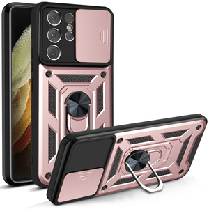 Coque de protection pour téléphone portable en TPU/PC moulé par injection, design blindé, avec fenêtre coulissante, pour S25/S24 Ultra/S23 Plus/S21 FE - Product Image 5