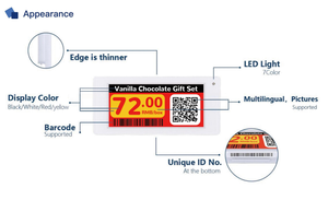 E-Ink Digitales Etikett ESL-Tag Multi-Größe Digitale Preisanzeige für Einzelhandel Supermarkt E-Ink Regaletiketten - Product Image 3