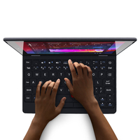 Topton Laptop saku, Notebook layar sentuh 7 inci Alder Lake Intel N95 ultra ringan komputer kantor 2,0 MP Windows 11 WiFi