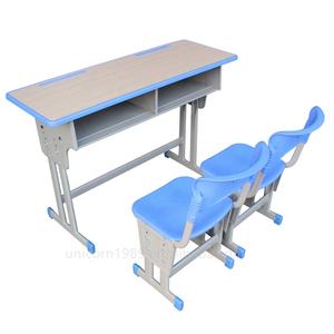 <span class=keywords><strong>Prix</strong></span> de gros Ensemble de salle de classe à double bureau-Bureau de tutorat OEM avec chaises Surface anti-rayures pour institut de formation - Product Image 4