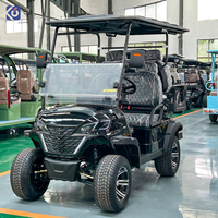 Voiturette de golf électrique CAMP personnalisable 4 places homologuée pour la route avec batterie au lithium et plateau de chargement, directement de l'usine