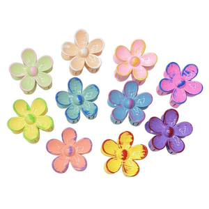 Fermaglio per Capelli a Cinque Petali 8Cm Design Floreale Colorato - Product Image 2