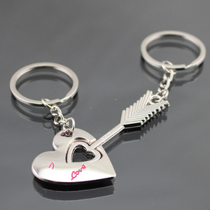 Couple Heart Lock Keychain <strong>Valentine's</strong> <strong>Day</strong> SouvenirLover Pendant Accessory Key Chain Wholesale Romantic Love Themed Keyring - Product Image 5