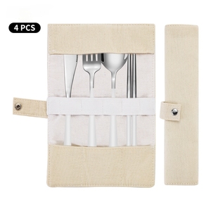 Outdoor Four-Piece Eco-Friendly Flatware <b>Set</b> Reusable Stainless Steel Cutlery <b>Set</b> - Product Image 2