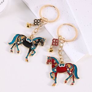 Colgante de Bolsa de Estilo Chino para Parejas, Amuleto de la Fortuna Instantánea, Llavero de Caballo de Doble Cara - Product Image 1