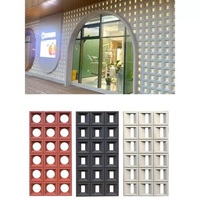 Briques creuses en polyuréthane, 100% matériaux neufs, légères, populaires, en mousse PU, 18 grilles, construction d'écran, intérieur et extérieur