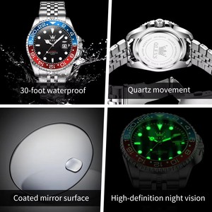 5657 Mens Watch Original Stainless Steel Date Quartz Watch Waterproof Luminous Sports Watches For Man <b>Box</b> <b>Gifts</b> Reloj - Product Image 5