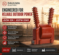 Transformateur de tension 35 kV pour sous-station JDZW-35R JDZFW-35W2, transformateur de tension extérieur en résine époxy pour projets industriels de distribution d'énergie