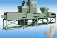 Ligne de production automatique de blocs de palettes en bois | Machine de presse à chaud de sciure de bois | Fabricant de blocs de palettes compressés