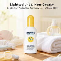Crème solaire au zinc écologique en marque propre, SPF 50 UVA/UVB, spray imperméable pour adultes, certifié MSDS