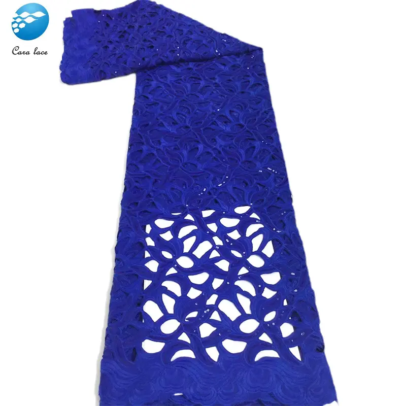 High Quality African cord Fabric lace material dry Lace Fabric blue lace blue fabrics