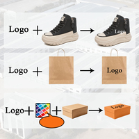 Baskets montantes épaisses en cuir PU pour femmes, style urbain, chaussures décontractées avec fermeture éclair latérale, chaussures de travail, légères et amorties