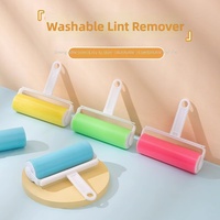 Rouleaux anti-peluches en silicone manuels, lavables et puissants pour vêtements et cheveux, avec brosses à rouleaux – Vente en gros