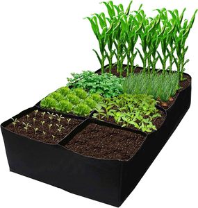 Sacs de culture en tissu non tissé pour légumes et fleurs, jardinières surélevées durables et pliables pour l'extérieur avec poignées, capacité de 10 gallons - Product Image 2