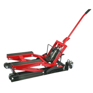 Cric à ciseaux robuste hydraulique réglable en hauteur, support universel pour moto, cric de levage de table - Product Image 1