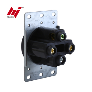 Mỹ Đen 50A RV Điện Thẳng lưỡi tuôn ra gắn ổ cắm đựng - Product Image 4