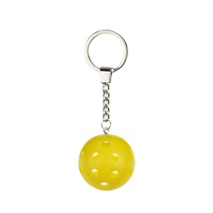 Mini ballon de pickleball <span class=keywords><strong>Arronax</strong></span>, porte-clés, matière plastique, taille 5x5x5cm, plusieurs couleurs disponibles, design portable - Product Image 2