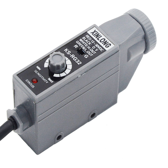 Датчик цветового кода фотоэлектрический глаз фотоэлектрический переключатель коррекция упаковки позиционирование боковой упаковочной сумки машина для изготовления