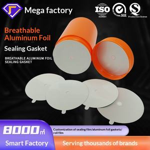 Capuchon de bouteille anti-extension personnalisé, feuille d'étanchéité en aluminium haute barrière, <span class=keywords><strong>joint</strong></span> respirant à trous moyens, étanche - Product Image 3