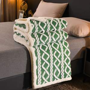 Manta de franela de doble cara Tuff, manta de sofá de punto de 2 capas con patrón de Festival hecho de tela de lana polar - Product Image 6