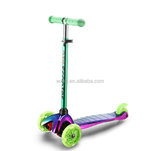 Logo özel sıcak satış itme skuter çocuklar sürüklenen <span class=keywords><strong>Scooter</strong></span> Üç tekerlekli Drift bisikleti ile çocuk için büyük boy PU tekerlekler - Product Image 3