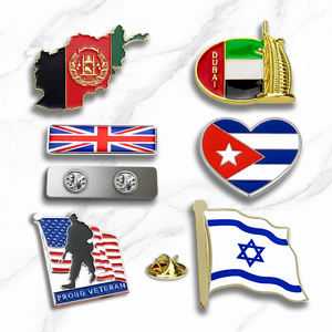 사용자 정의 플래그 핀 금속 로고 배지 공포 사우디 Espanol 멕시코 모자 팔레스타인 골드 브로치 옷깃 에나멜 핀 - Product Image 3