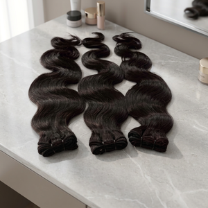 Exportateur de Cheveux Humains Indiens - Qualité Supérieure 100% Cheveux Vierges Remy Couleur Naturelle 18 Pouces de Longueur Cuticules Alignées Extensions de Cheveux Bouclés - Product Image 3