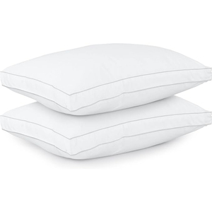 Ropa de cama Almohadas de cama para dormir Tamaño Queen Blanco Juego de 2 Refrigeración Calidad de hotel para espalda Estómago o personas que duermen de lado - Product Image 1