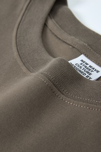 Camiseta Casual de Alta Calidad para Hombre, Corte Recto, Cuello Redondo, Estampado Sólido, 100% Algodón Tejido, 180g - Product Image 4