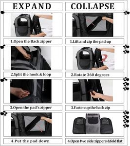 Échantillon gratuit : Sac de transport pour chat et chien jusqu'à 15 lb, approuvé par la TSA pour les compagnies aériennes, pour chats et chiots de petite et moyenne taille. - Product Image 3