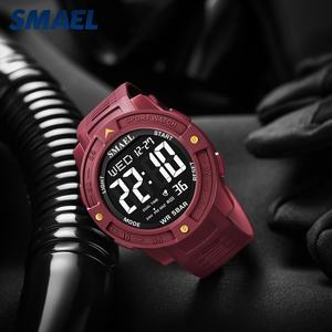 SMAEL 8126 นาฬิกาดิจิตอลโครโนกราฟสำหรับผู้ชายพร้อมปฏิทิน สายพลาสติก กันน้ำ 5BAR หน้าปัดเรืองแสง ดีไซน์แฟชั่น - Product Image 2