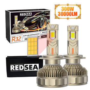 Redsea nouveau design 300W 30000LM phares LED Canbus voiture lumières LED H4 H7 H11 9005 9006 880 ampoule LED ampoule de phare LED - Product Image 1