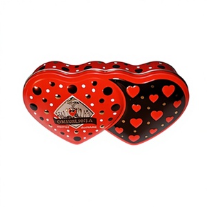 Colorful Heart-Shaped Eco-Friendly Wedding Candy <strong>Tin</strong> Box Recycled Materials for Valentine's Day Mother's Day Father's <strong>Chocolate</strong> - Product Image 1