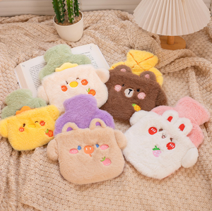 Venta caliente de Europa Linda cubierta de felpa de dibujos animados botella de agua caliente nuevo diseño mantener caliente Animal de peluche de juguete - Product Image 1
