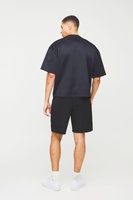 Conjunto de Camiseta y Pantalones Cortos de Algodón Estampado para Hombre, Estilo Holgado y Urbano, Diseño de Marca