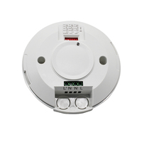 Saklar Sensor gerak Microwave, Sensor hunian, detektor gerakan HF deteksi sudut 360 derajat, nyala/mati otomatis