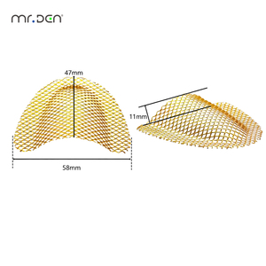 Malla Metálica Reforzada Dental Mr.Den Plateada/Dorada para Prótesis Acrílicas, Palatina <span class=keywords><strong>Superior</strong></span> e Inferior, Malla Resistente - Product Image 2