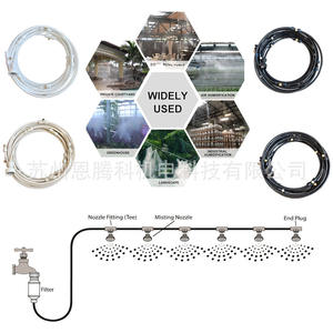 Système de pulvérisation basse pression 13m avec 17 et 22 buses pour usage en jardin, fonctionnement manuel, compatible eau - Product Image 2