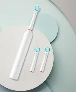 Round Brush Head 360 Rotating IPX7 Adult Timer Oral Cleaning Whitening Teeth Brush Soft Bristle Sonic Electric Toothbrush