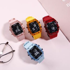 Montre connectée sportive numérique LCD étanche CJ durable pour hommes, enfants, étudiants, enfants, réveil, semaine, mois, tendance, rétroéclairage - Product Image 1