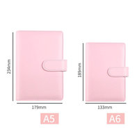 Mini lentilles A5 à 6 anneaux, nouveauté, cadeaux pour bricolage, boucle magnétique, Laser rechargeable, feuilles amples, agenda personnel, couverture vierge, en cuir PU