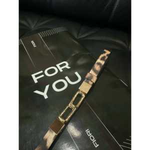 Cinturón ajustable para mujer Fiori con hebilla de marco cuadrado, de cuero PU informal con hebilla de aleación para uso diario - Product Image 1