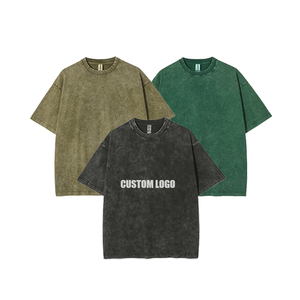 T-Shirt bianca oversize di alta qualità in cotone 30% di alta qualità a basso Moq 250Gsm 100% cotone - Product Image 1