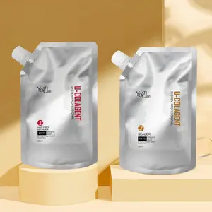 Acid hair keratin treatment cream 4.5 PH rebonding hair straightening styling perm lotion