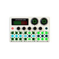 2025 V99 Kit d'équipement de Studio de podcast professionnel en plastique USB Live Stream Interface Audio changeur de voix enregistrement de carte son