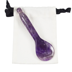 En çok satan mor yeşim Gua Sha masaj sopası akupunktur kalem göz SPA dinlenmek için kristal ametist gugubasınç noktası kabartma - Product Image 2