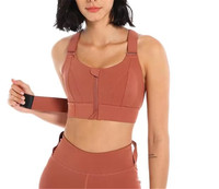 M126 soutien-gorge de sport de yoga haute résistance pour femmes léger rembourré push-up licou sangle antichoc froncé soutien