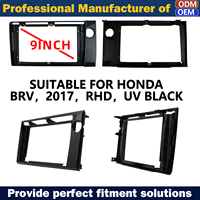 Kit de montage d'autoradio pour HONDA BRV 2017 avec câblage Canbus et cadre d'autoradio Android, fabriqué en Chine