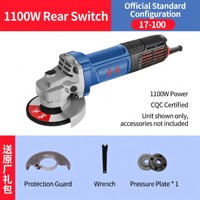 Meuleuse d'angle électrique DIY Shunfa S1M-FF17-100 1100W avec disque de meulage et poignée ergonomique pour la découpe, le polissage et l'élimination de la rouille des métaux